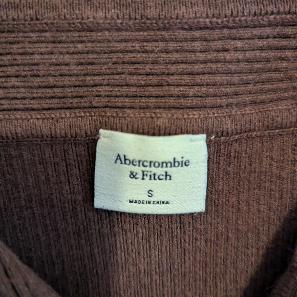 EUC Abercrombie & Fitch Sweetheart Sweater Women's Bodysuit Brown Size Small - Picture 2 of 3